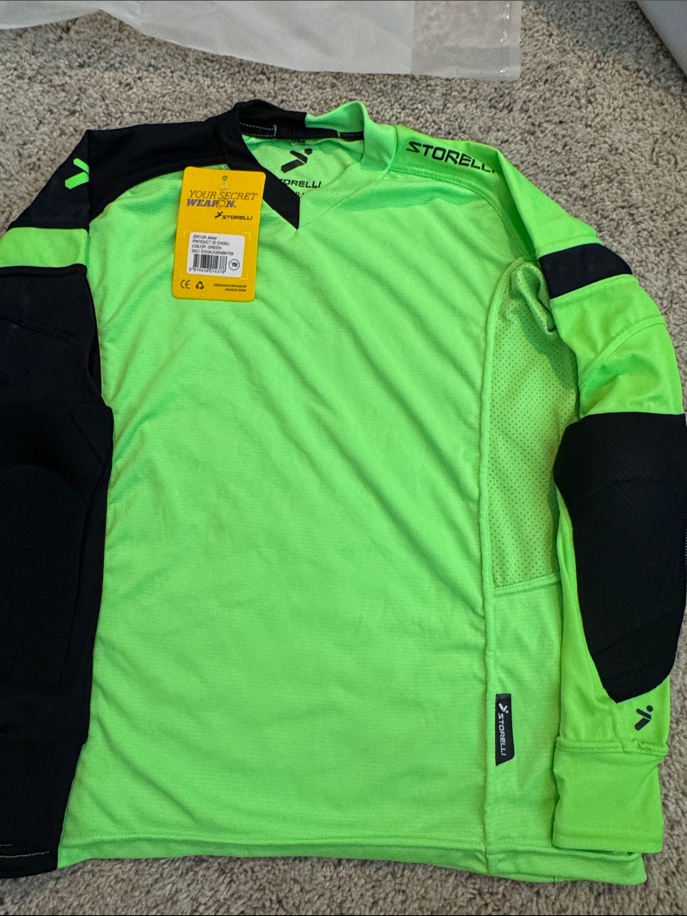 Storelli Neon Green Goalkeeper Shirt